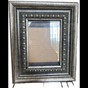🌼11 X 9 Pewter Frame Easel Back Holds Photo 7 X 4 1/2